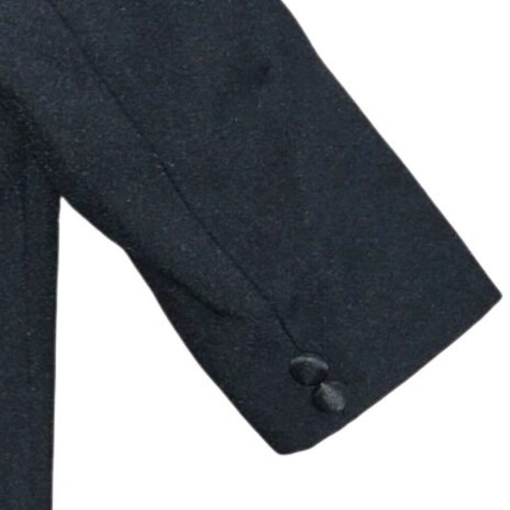 Peanut Butter Toddler Boy's Black White 2 Piece Wedding Tuxedo Jacket & Shirt 2 - Picture 5 of 7